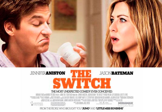 The Switch's plot, involving artificial insemination by donor, has similarities to The Back-up Plan, which was filmed at approximately the same time, and followed in the wake of Baby Mama, which involved surrogacy.